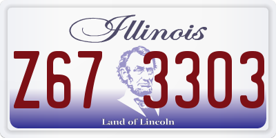 IL license plate Z673303