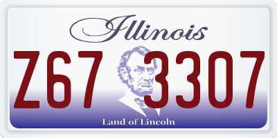 IL license plate Z673307