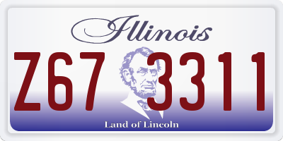 IL license plate Z673311