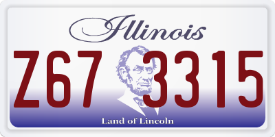 IL license plate Z673315
