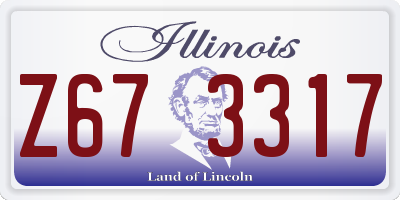 IL license plate Z673317