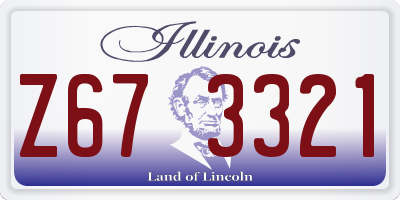 IL license plate Z673321