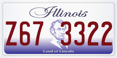 IL license plate Z673322