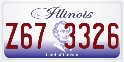 IL license plate Z673326