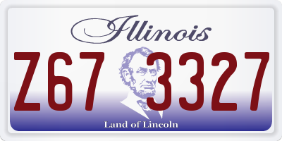 IL license plate Z673327