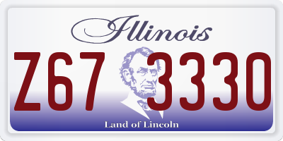 IL license plate Z673330