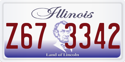 IL license plate Z673342