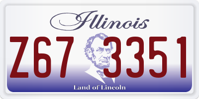 IL license plate Z673351