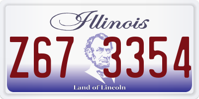 IL license plate Z673354