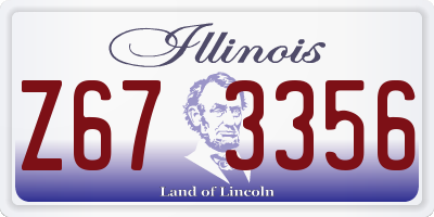 IL license plate Z673356