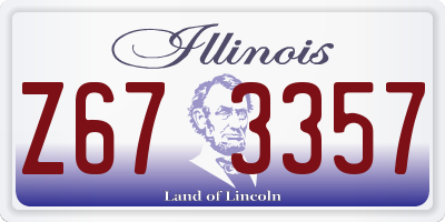 IL license plate Z673357