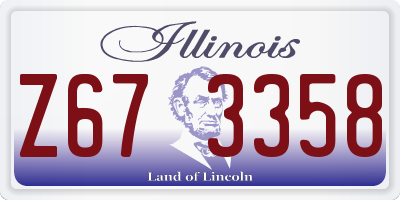 IL license plate Z673358
