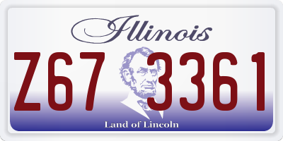 IL license plate Z673361