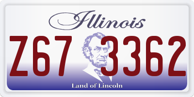 IL license plate Z673362