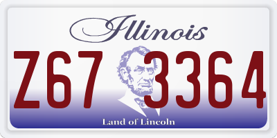 IL license plate Z673364