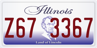 IL license plate Z673367