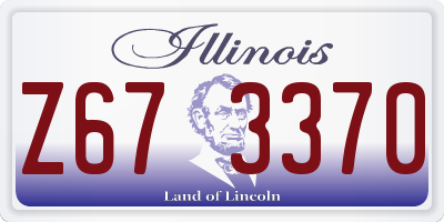 IL license plate Z673370