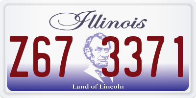 IL license plate Z673371