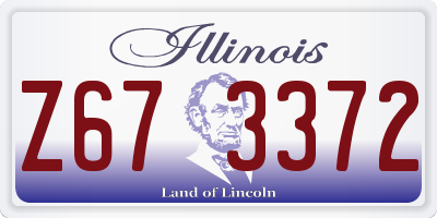 IL license plate Z673372