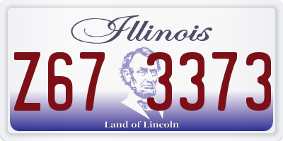 IL license plate Z673373