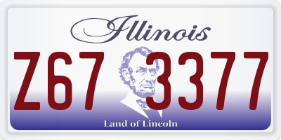 IL license plate Z673377