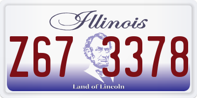IL license plate Z673378