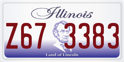 IL license plate Z673383