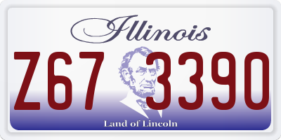 IL license plate Z673390