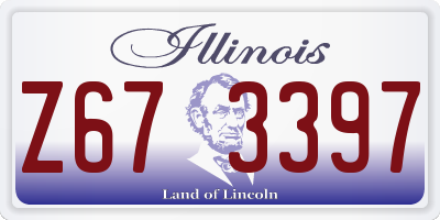 IL license plate Z673397