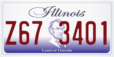 IL license plate Z673401