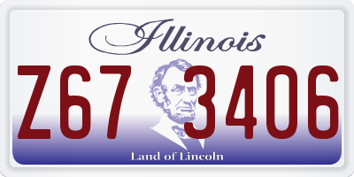 IL license plate Z673406