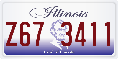 IL license plate Z673411