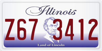 IL license plate Z673412