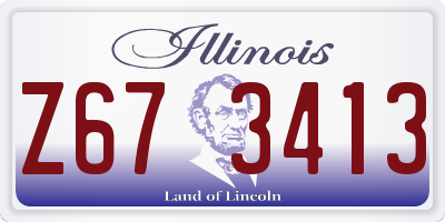 IL license plate Z673413