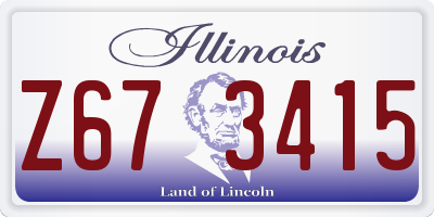 IL license plate Z673415