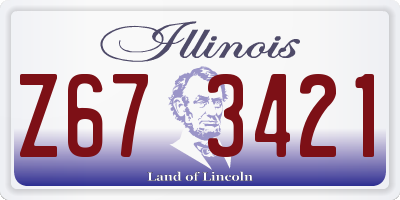 IL license plate Z673421