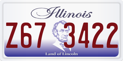 IL license plate Z673422