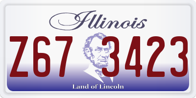 IL license plate Z673423