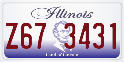 IL license plate Z673431