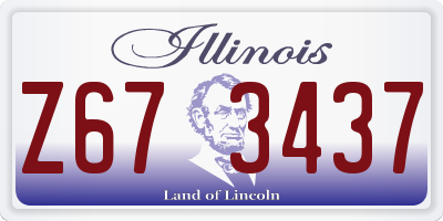 IL license plate Z673437