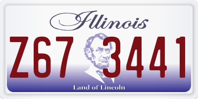 IL license plate Z673441