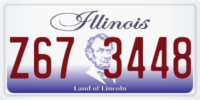 IL license plate Z673448