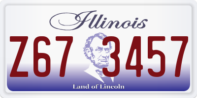 IL license plate Z673457