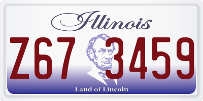 IL license plate Z673459