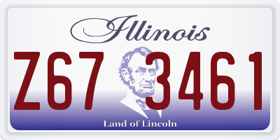 IL license plate Z673461