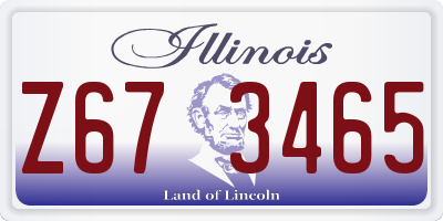 IL license plate Z673465