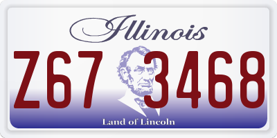 IL license plate Z673468