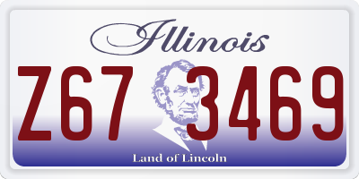 IL license plate Z673469