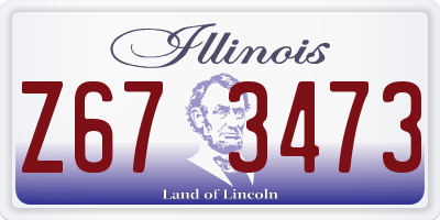 IL license plate Z673473