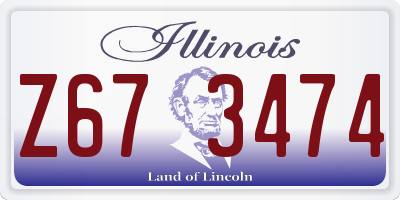 IL license plate Z673474